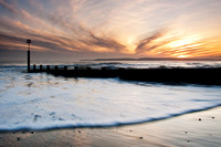 Sunset at Boscombe Groyne