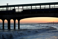 Sunset Surfer at Boscombe Pier