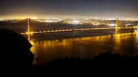 Night time at the Golden Gate Bridge