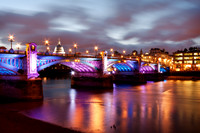 Southwark Bridge, London (with Olympic Lighting)