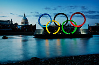 St Pauls with the Olympic Rings