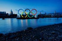 St Pauls with the Olympic Rings